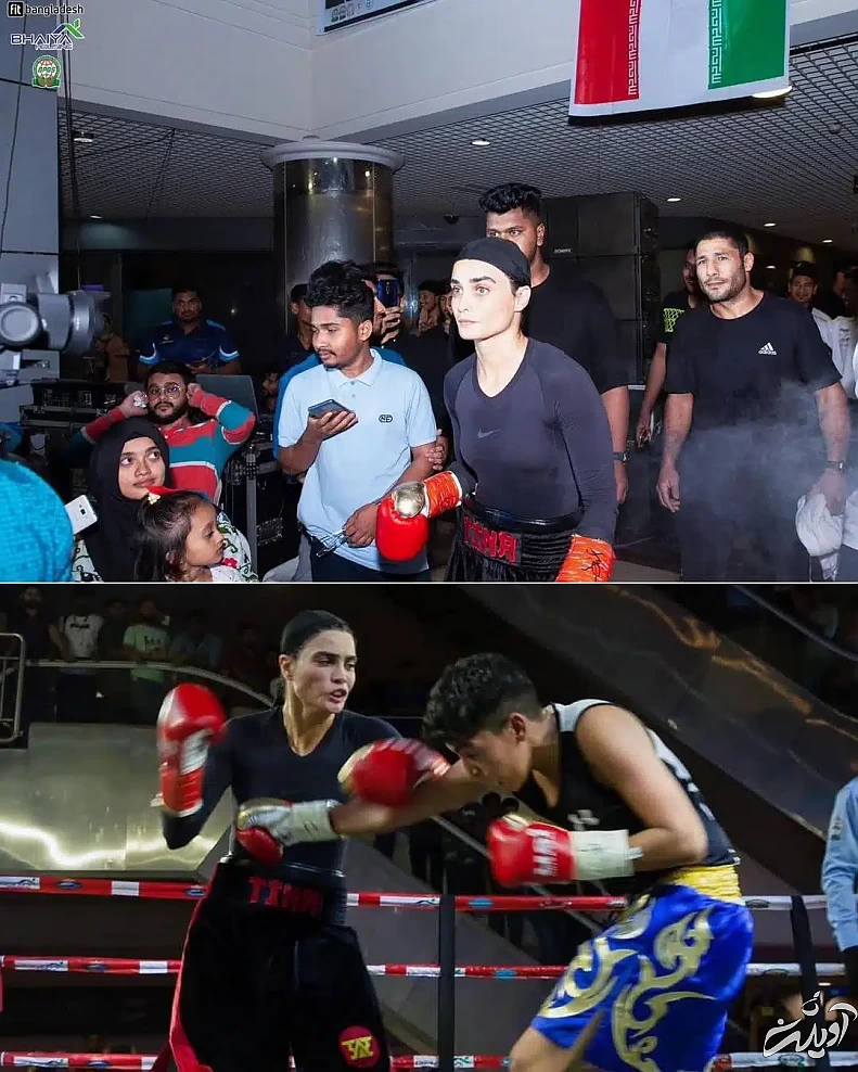 فیلم| تینا آخوندتبار با «حجاب» قهرمان بوکس زنان جهان شد